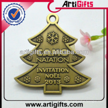 Promotional cheap metal christmas medals